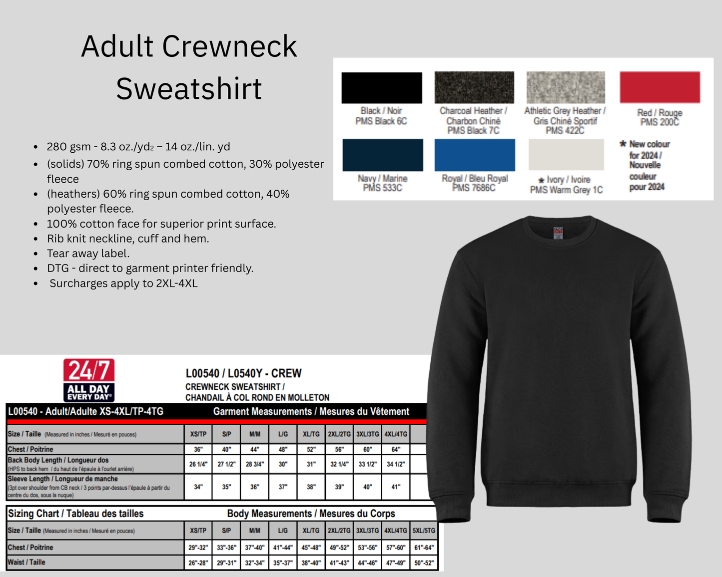 CSW Adult Crewneck Sweatshirt