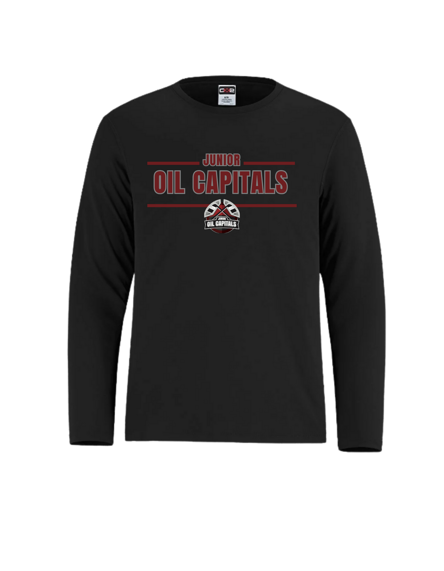 Virden Jr. Oil Caps Adult Wicking Long Sleeve