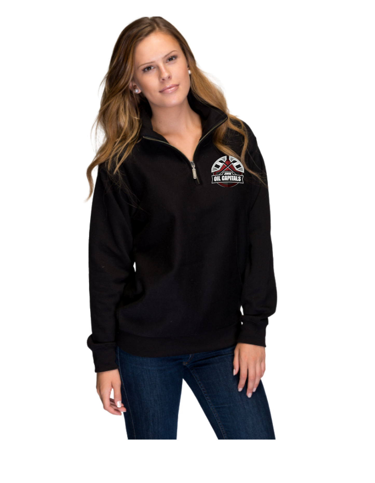 Virden Jr. Oil Caps 1/4 Zip Sweatshirt