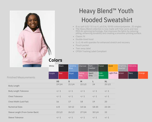 Heavy Blend™ Youth  Hooded Sweatshirt