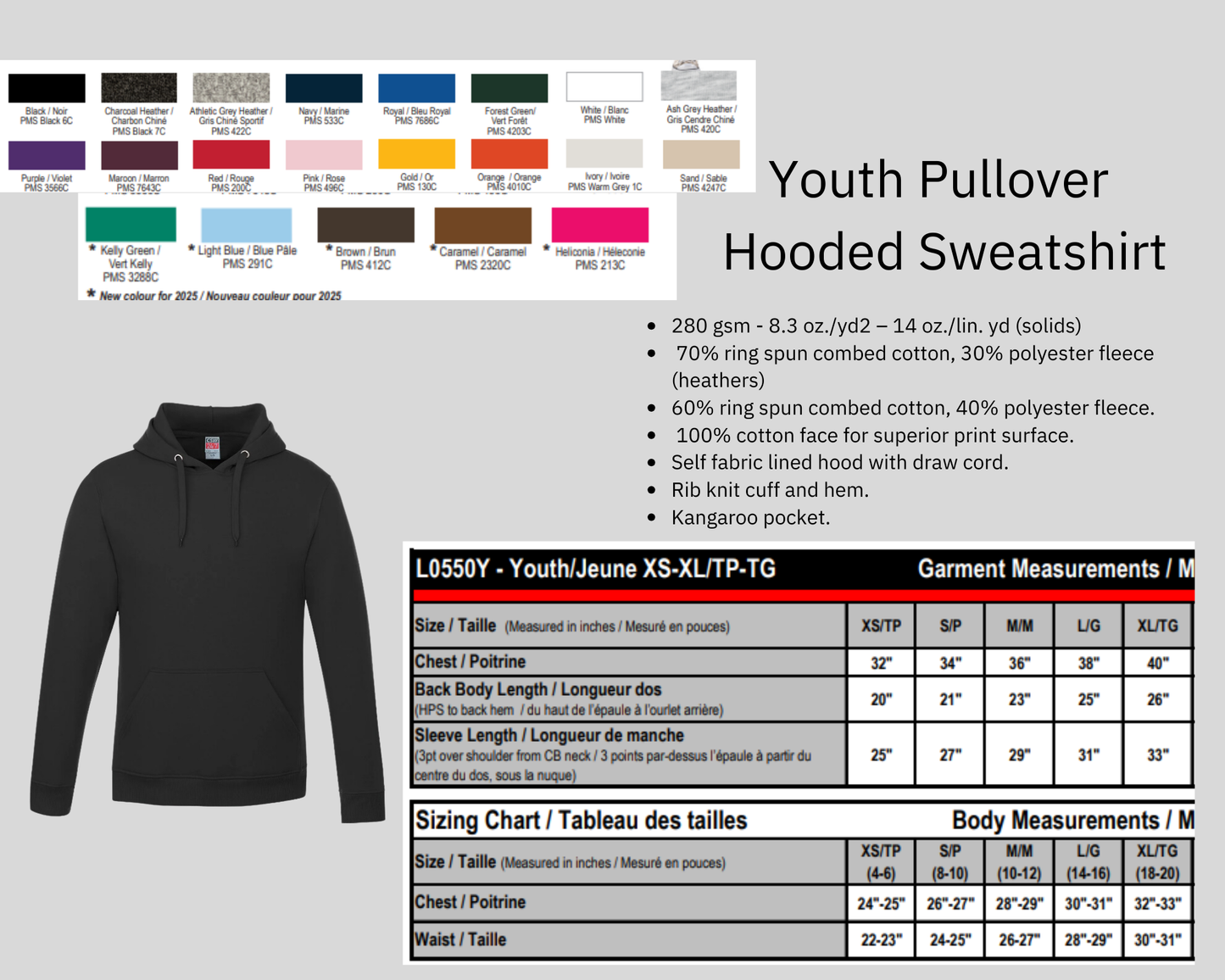 CSW Youth Pullover  Hooded Sweatshirt