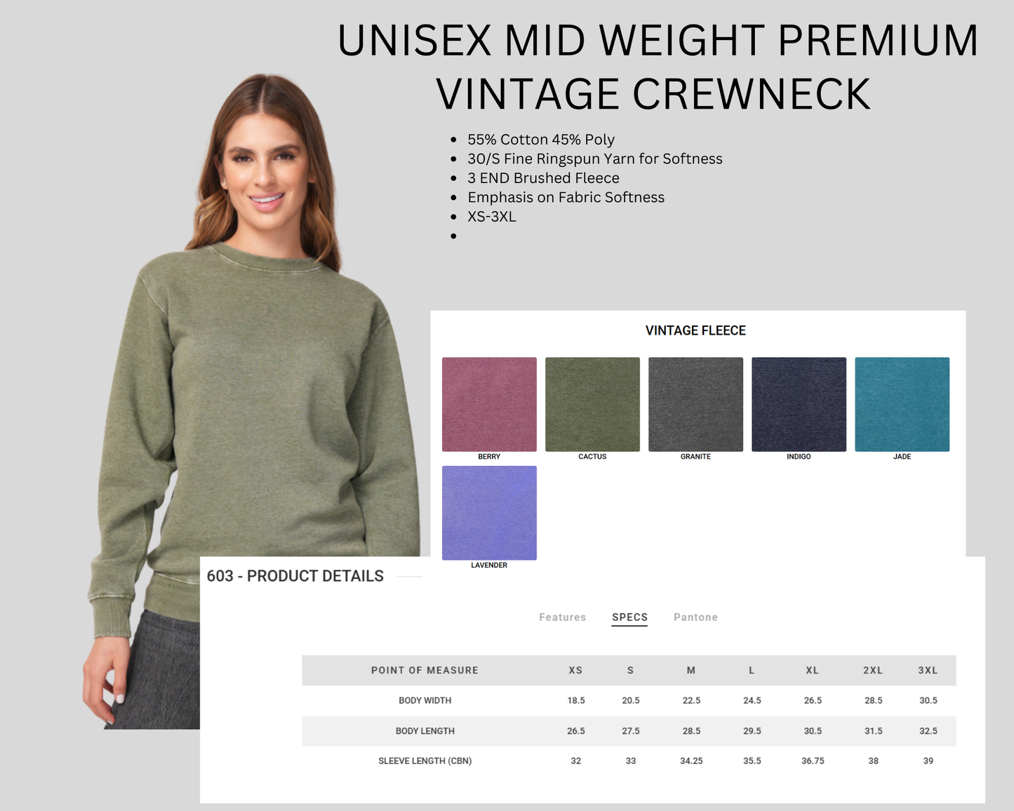 Adult Unisex Crewnecks 903/403/603 styles