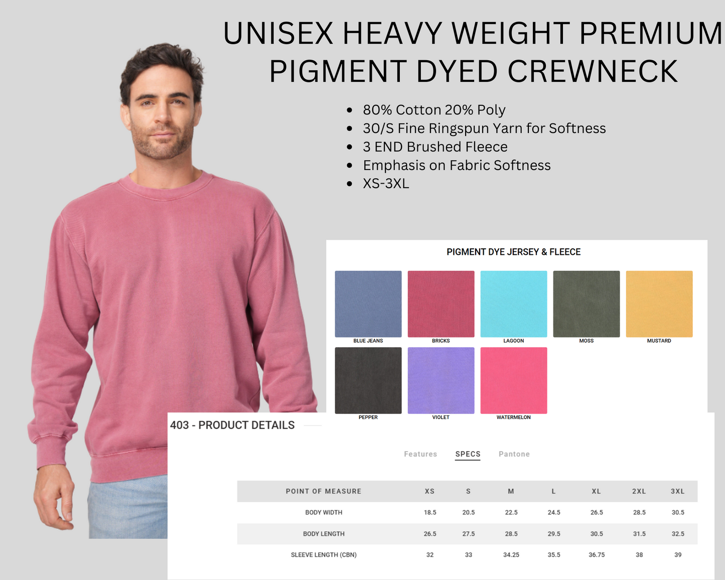 Adult Unisex Crewnecks 903/403/603 styles