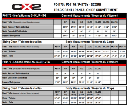 Canadians ADULT CX2 Track Pants