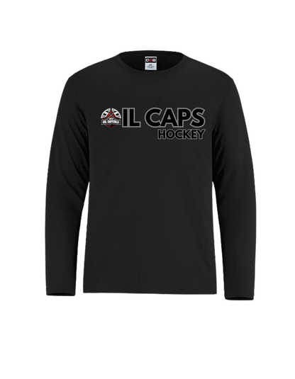 Virden Jr. Oil Caps Adult Wicking Long Sleeve