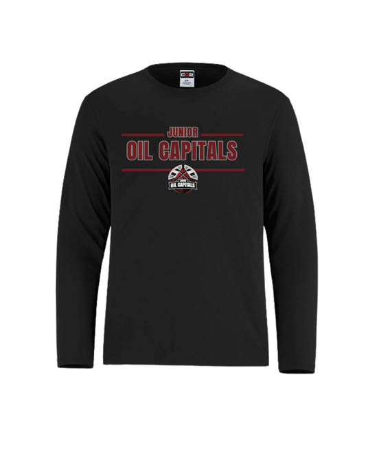 Virden Jr. Oil Caps Youth Wicking Long Sleeve