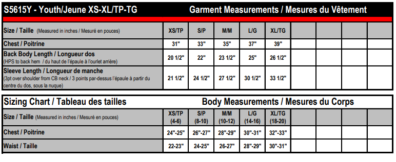 Canadians YOUTH Long Sleeve