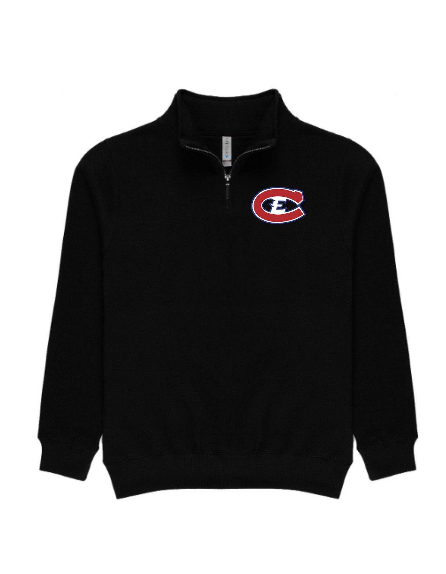 Canadians Ladies 1/4 Zip Sweatshirt