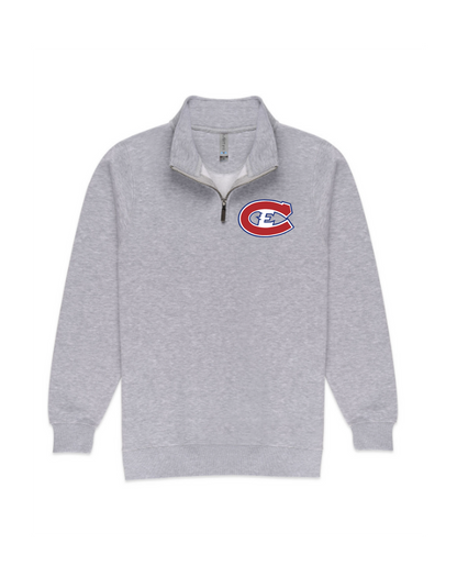 Canadians Ladies 1/4 Zip Sweatshirt