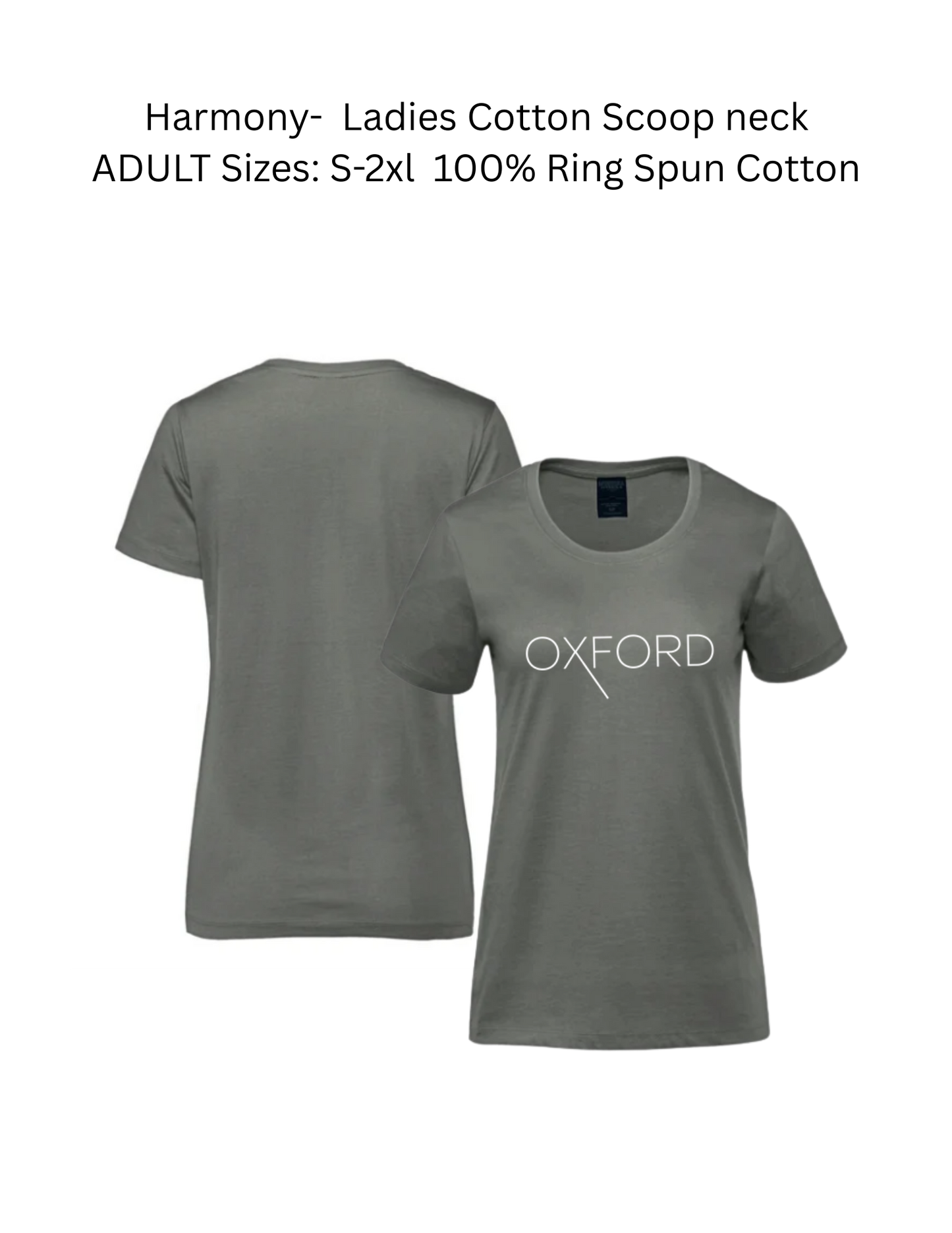 OXFORD Scoop neck T-Shirt (Ladies)