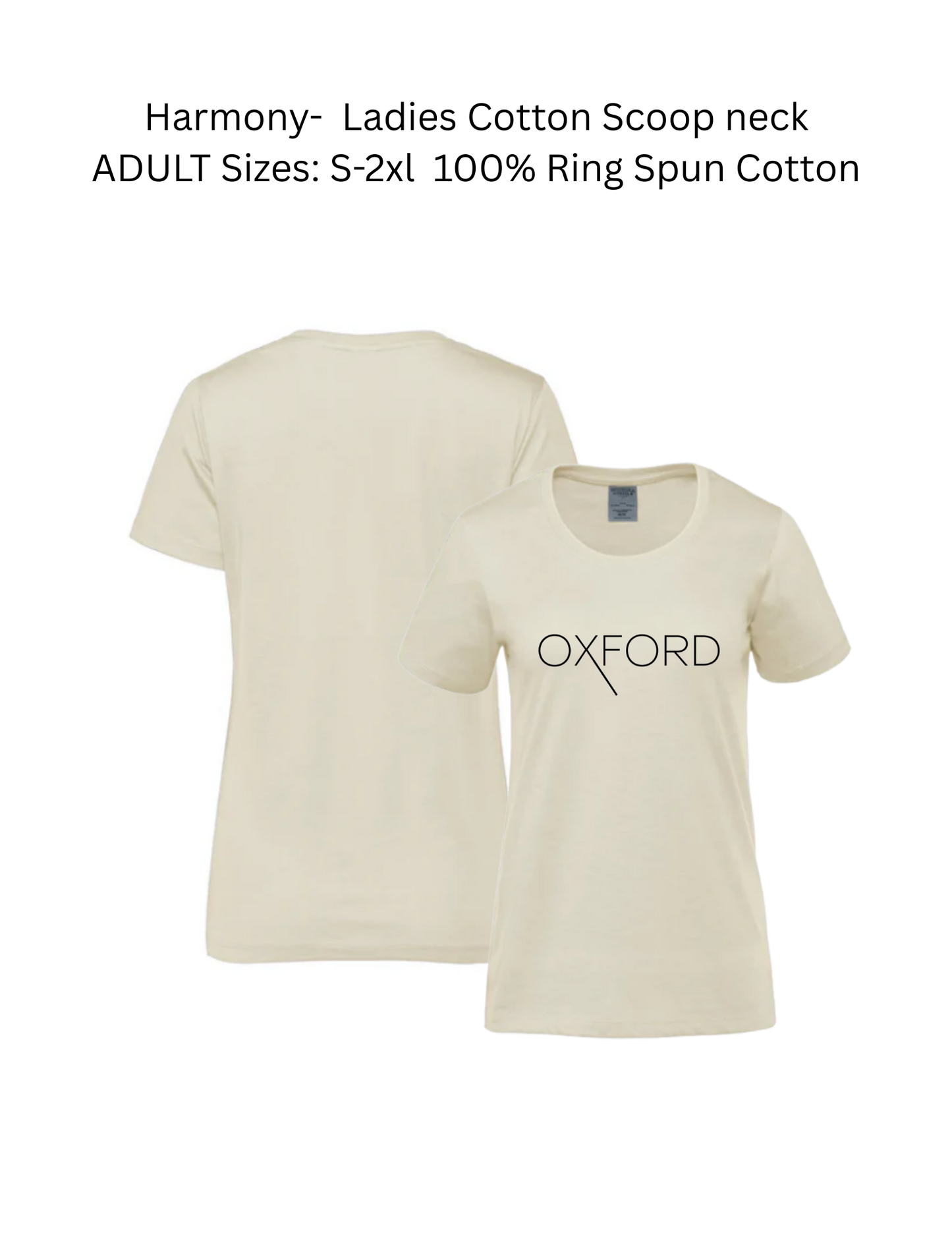 OXFORD Scoop neck T-Shirt (Ladies)