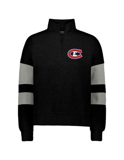 Canadians Ladies 1/4 Zip Sweatshirt