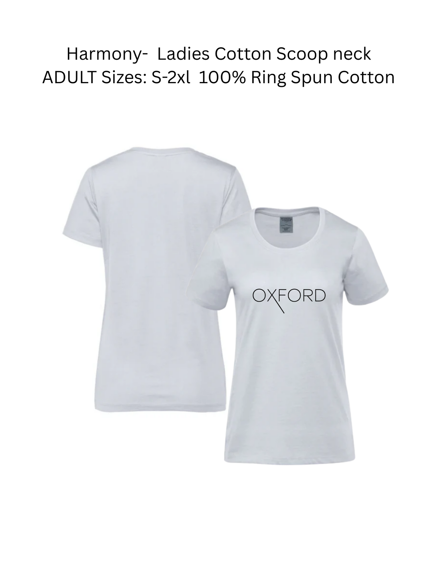 OXFORD Scoop neck T-Shirt (Ladies)